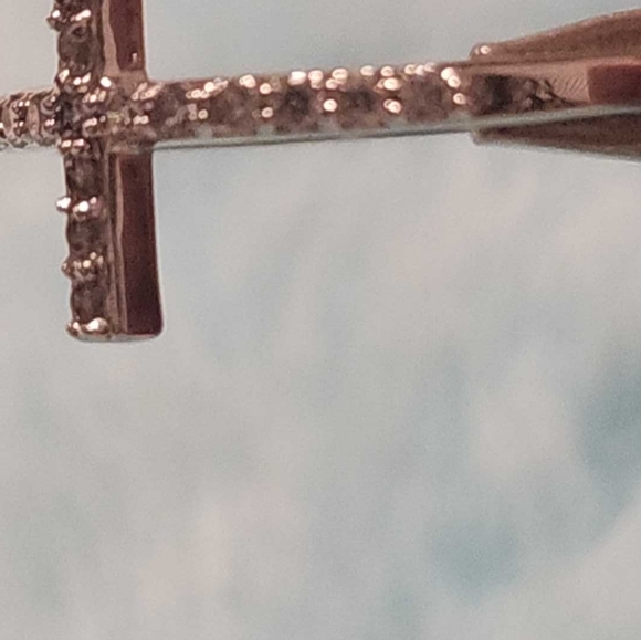 Cross ring, silver tone, size 9 - Picture 4 of 8